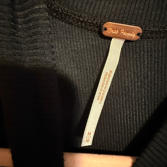 Free People Black Knit Top - Picture 3 of 4